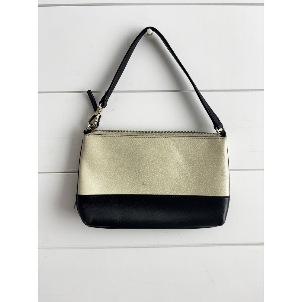 Kate Spade White Leather Clutch Purse 0228 - Picture 3 of 11